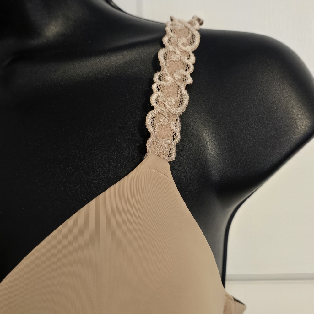 Natori Beige Lace Strap Bra Clean ! 34D - Picture 3 of 5